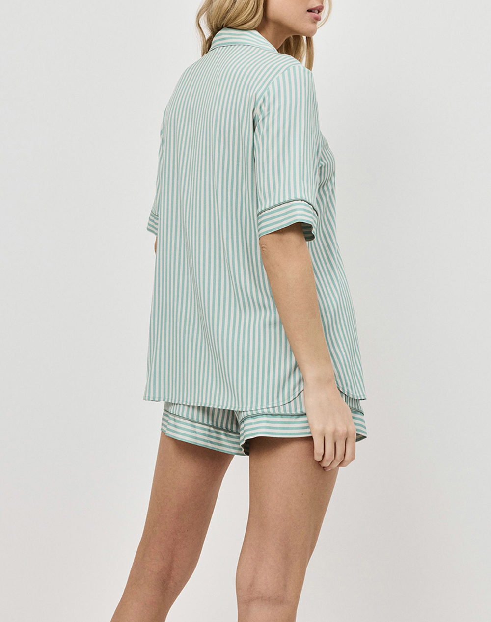 ARUELLE ARUELLE Moss pj short SS26 39.01.23.953-Green/Beige Green - 2