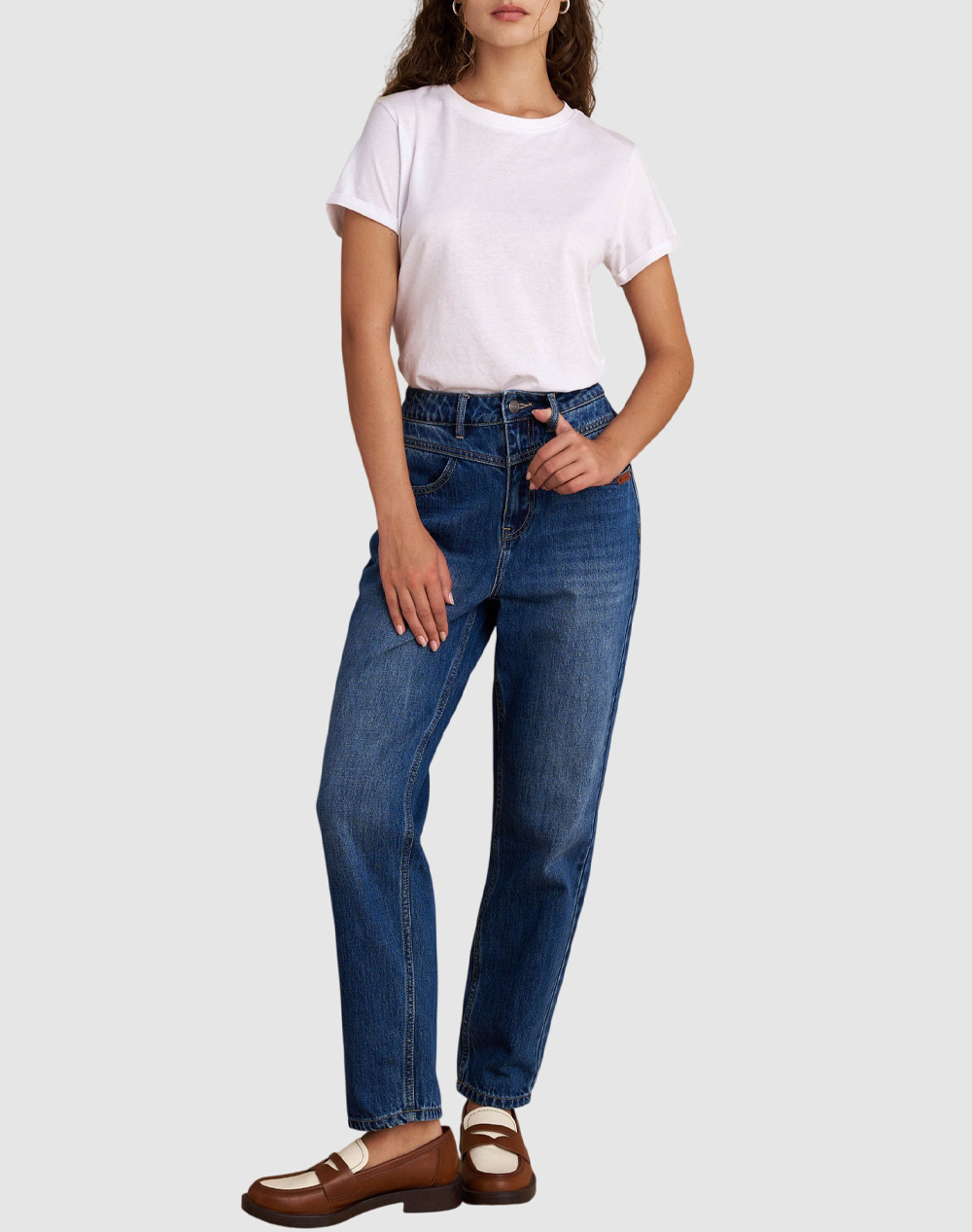 Attrattivo Παντελόνι 9910471-Mple Denimblue Γυναικεία ρούχα παντελόνια Jean 5P Cargo Politikos Shop Πολιτικός