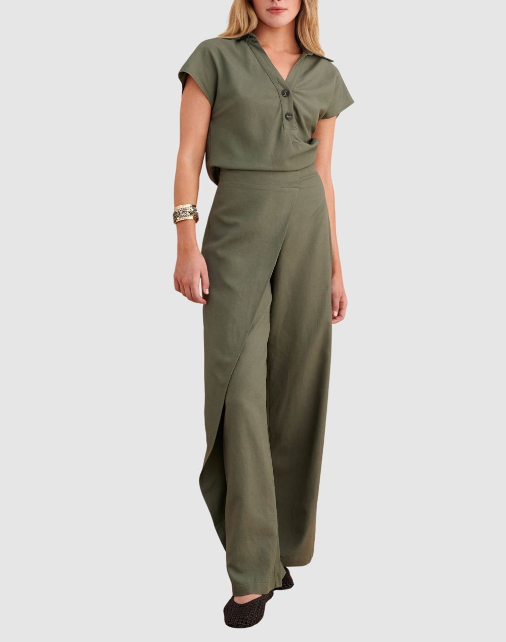 ATTRATTIVO ATTRATTIVO ΠΑΝΤΕΛΟΝΙ 80ΒΙΣΚ20ΛΙΝΟ 9924397-XAKI Khaki - 3
