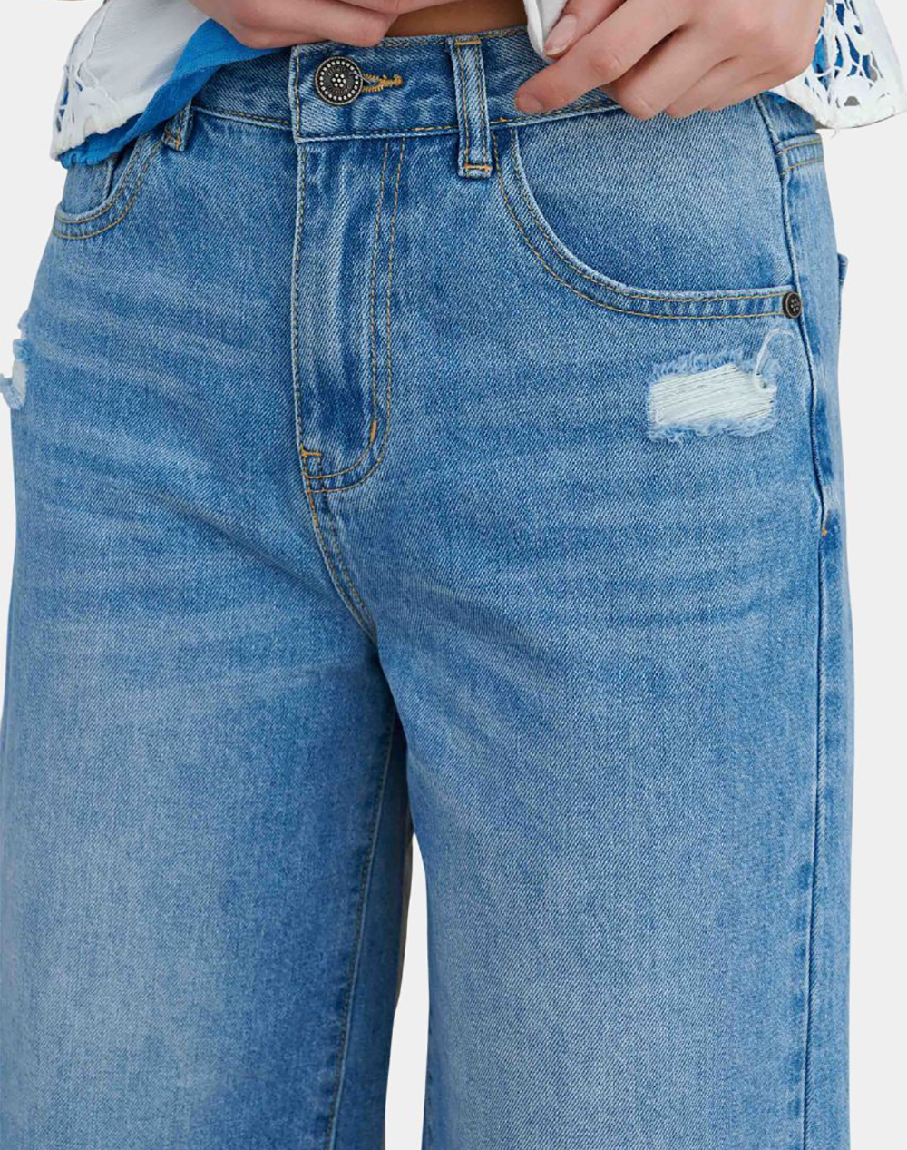 Attrattivo Βερμουδα 9923094-Mple Denimblue Γυναικεία ρούχα Σορτς Βερμουδες Politikos Shop Πολιτικός