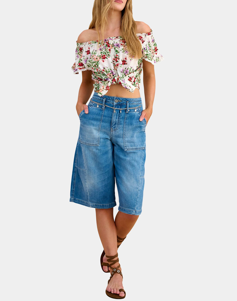 Attrattivo Βερμουδα 9923089-Mple Denimblue Γυναικεία ρούχα Σορτς Βερμουδες Politikos Shop Πολιτικός