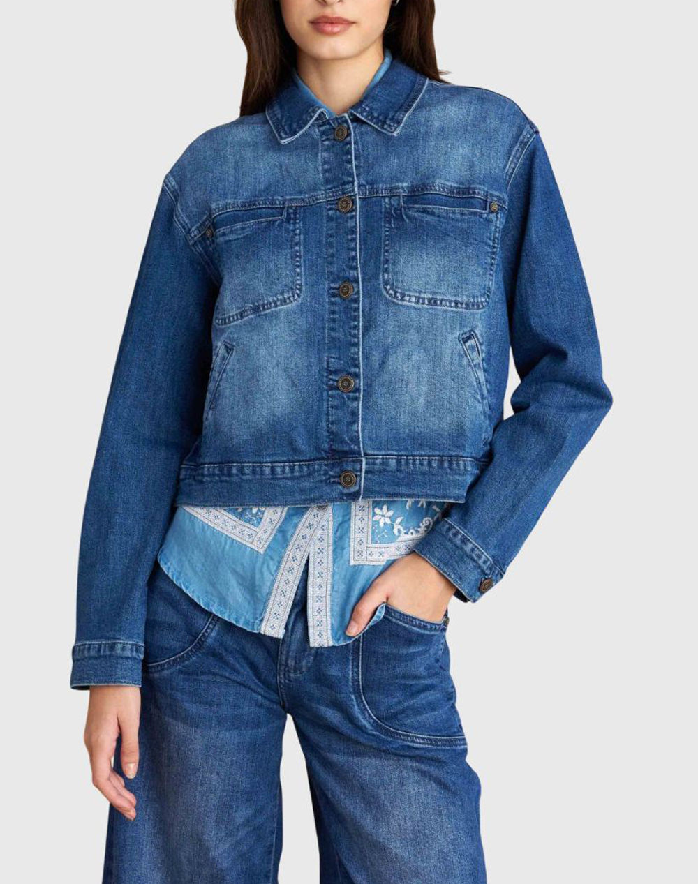 ATTRATTIVO ΜΠΟΥΦΑΝ 9922934-MPLE DenimBlue