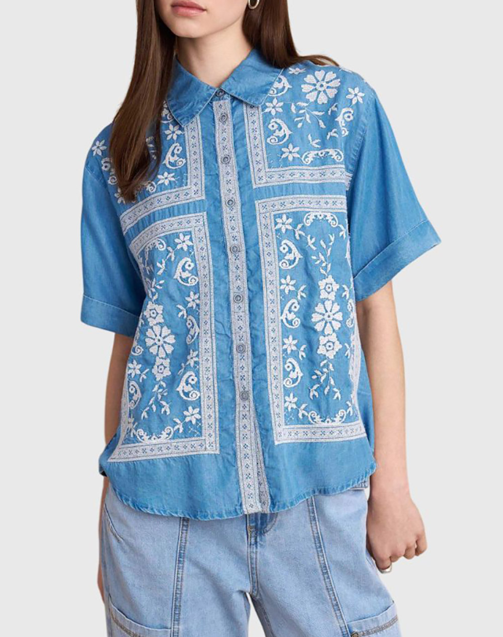 ATTRATTIVO ΠΟΥΚΑΜΙΣΟ 9922960-LBLUE Blue