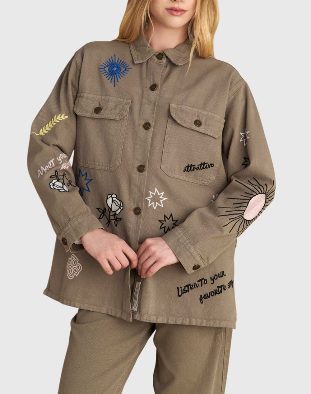 ATTRATTIVO ΠΟΥΚΑΜΙΣΟ 9922953-XAKI Khaki