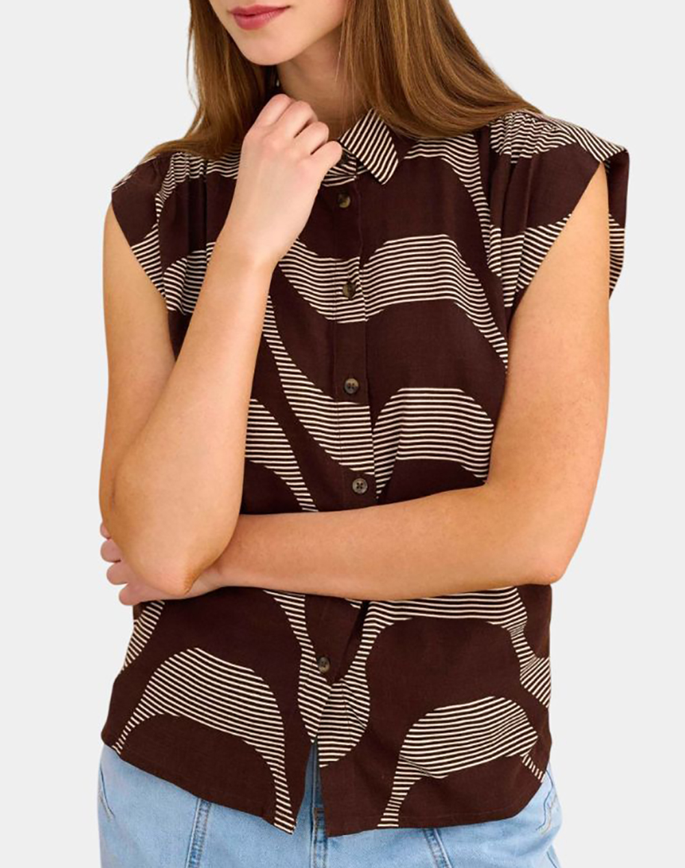 Attrattivo ATTRATTIVO ΠΟΥΚΑΜΙΣΟ 9923213-CHOCO Chocolate