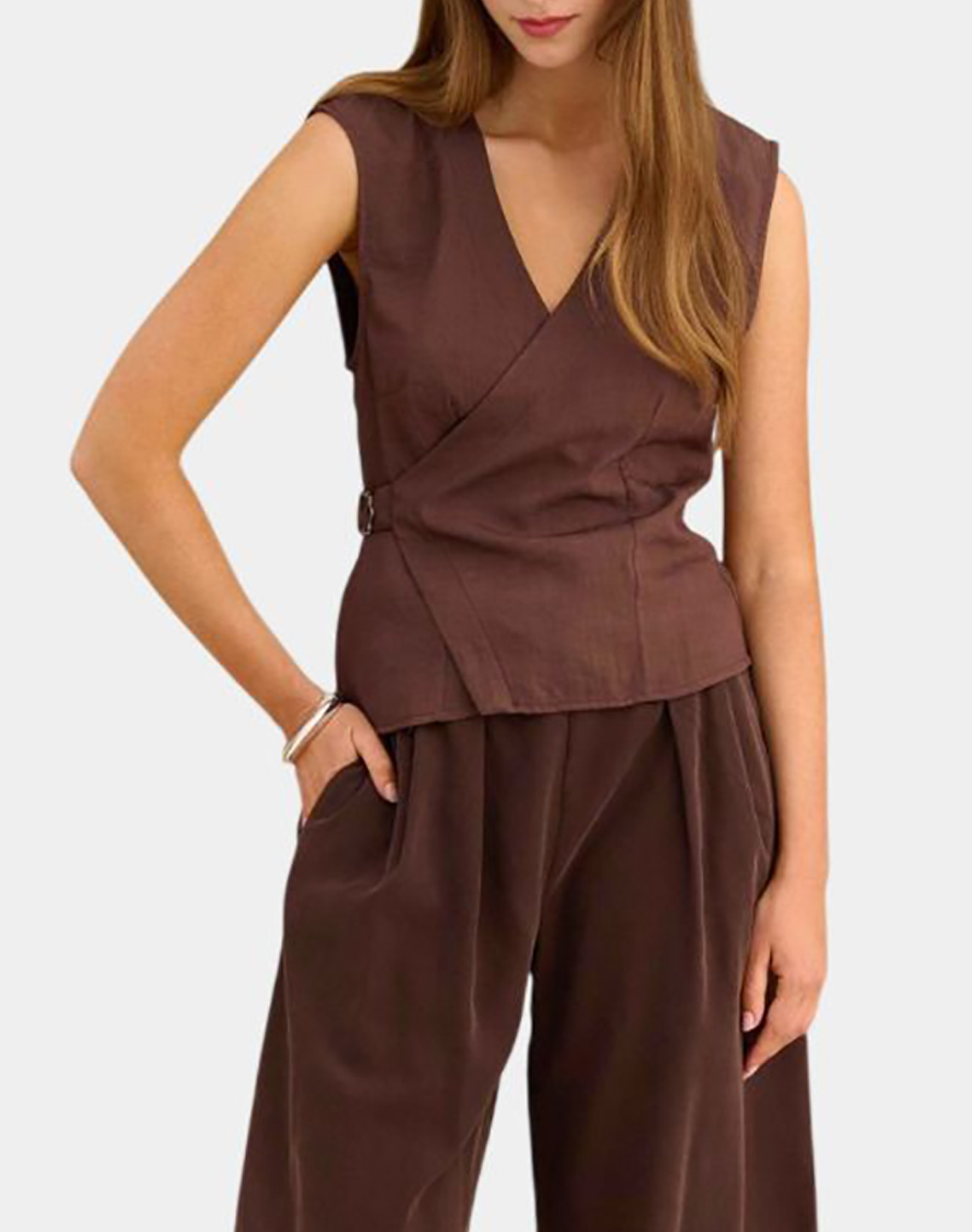 Attrattivo ATTRATTIVO ΠΟΥΚΑΜΙΣΟ 91107229-CHOCO Chocolate