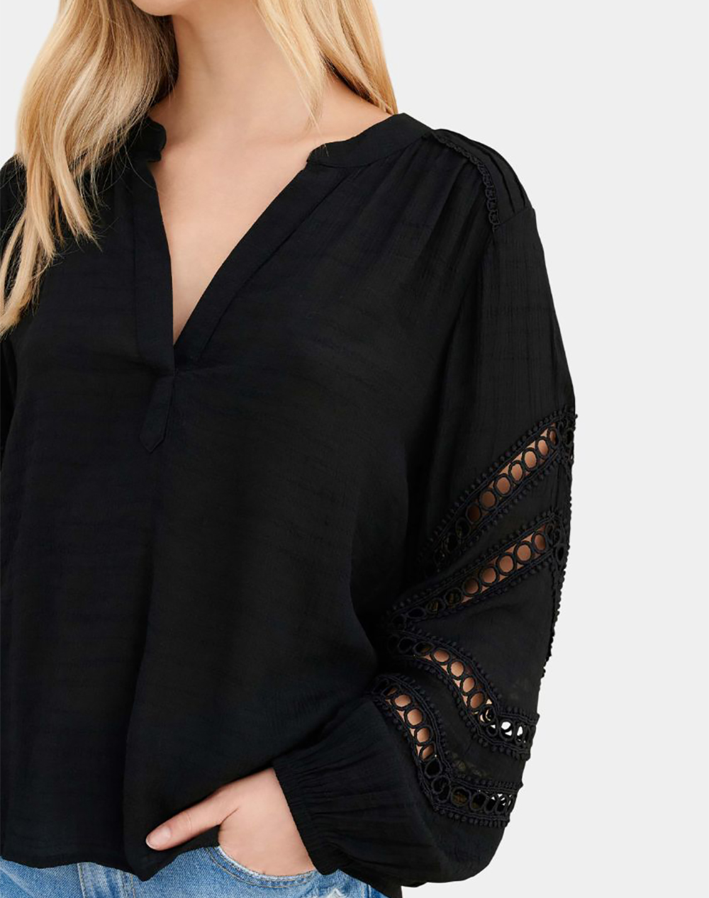 Attrattivo Τουνικ 9923007-Mayro Black Γυναικεία ρούχα μπλούζες Τοπ Κορμακια Politikos Shop Πολιτικός