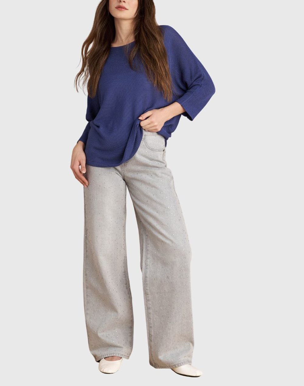 ATTRATTIVO ΜΠΛΟΥΖΑ 9P23393-MPLE Blue φωτογραφία