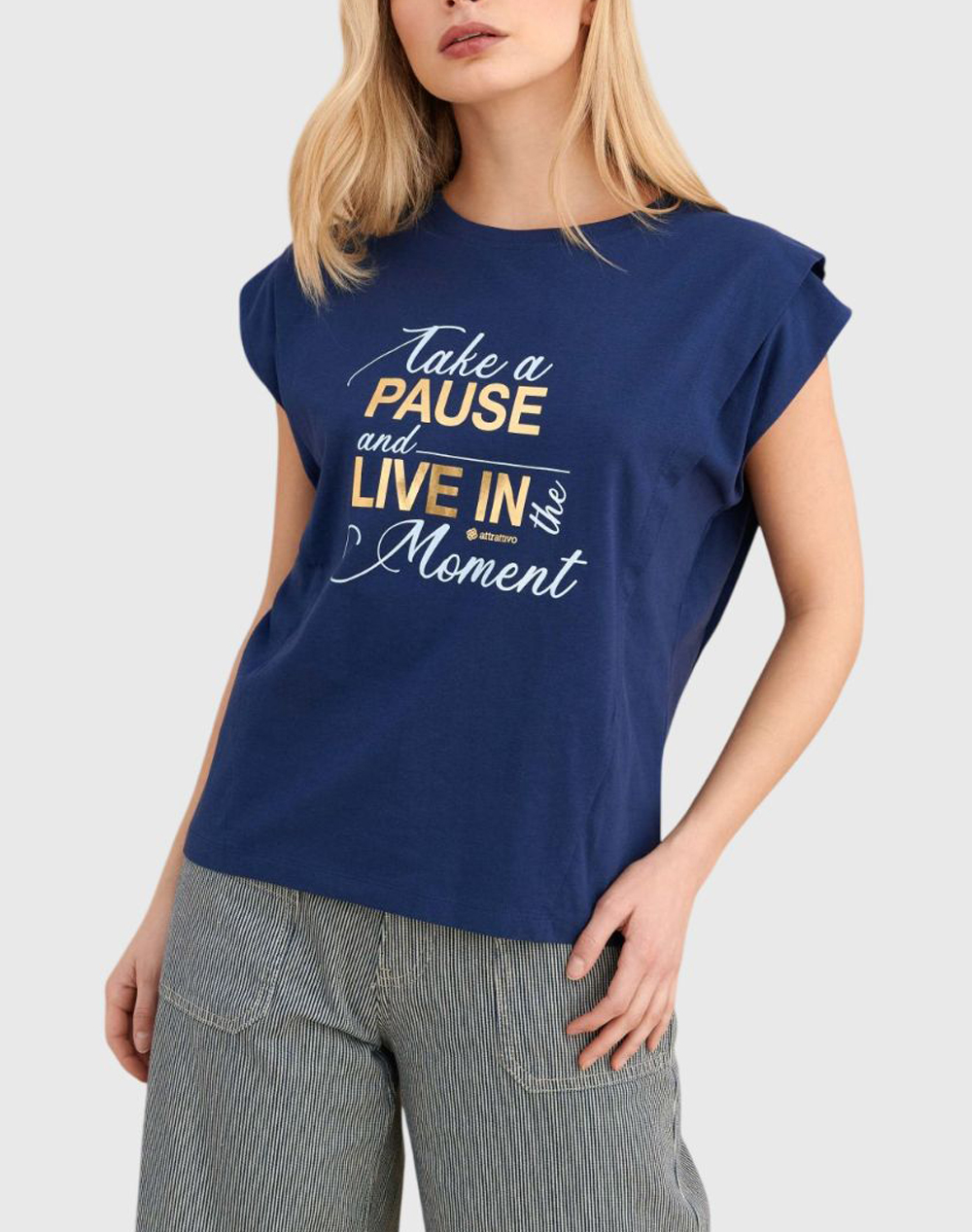 ATTRATTIVO ΜΠΛΟΥΖΑ 9923146-MPLE NavyBlue