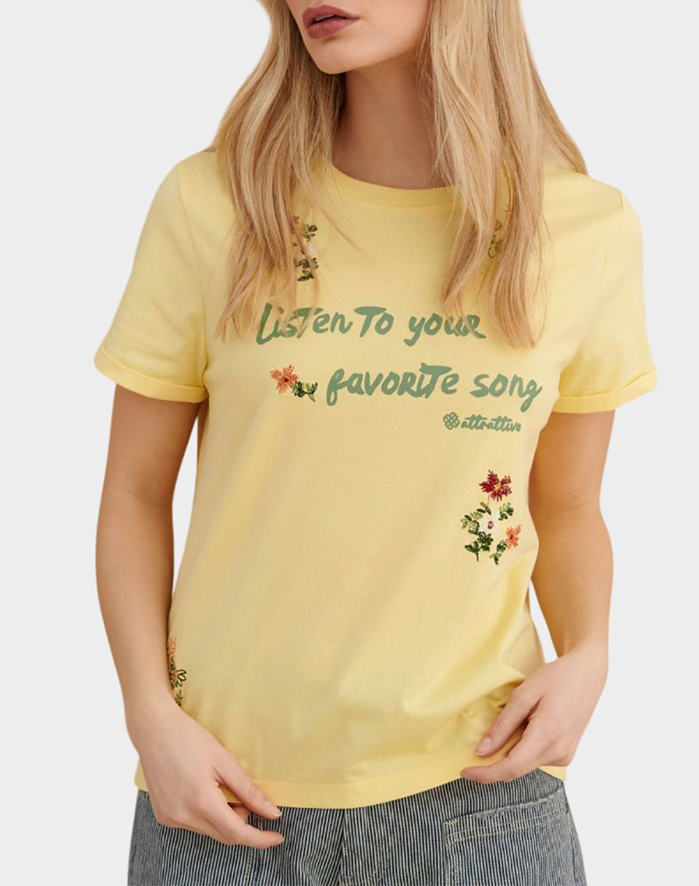 Attrattivo ATTRATTIVO ΜΠΛΟΥΖΑ 9923148-KITRI Yellow