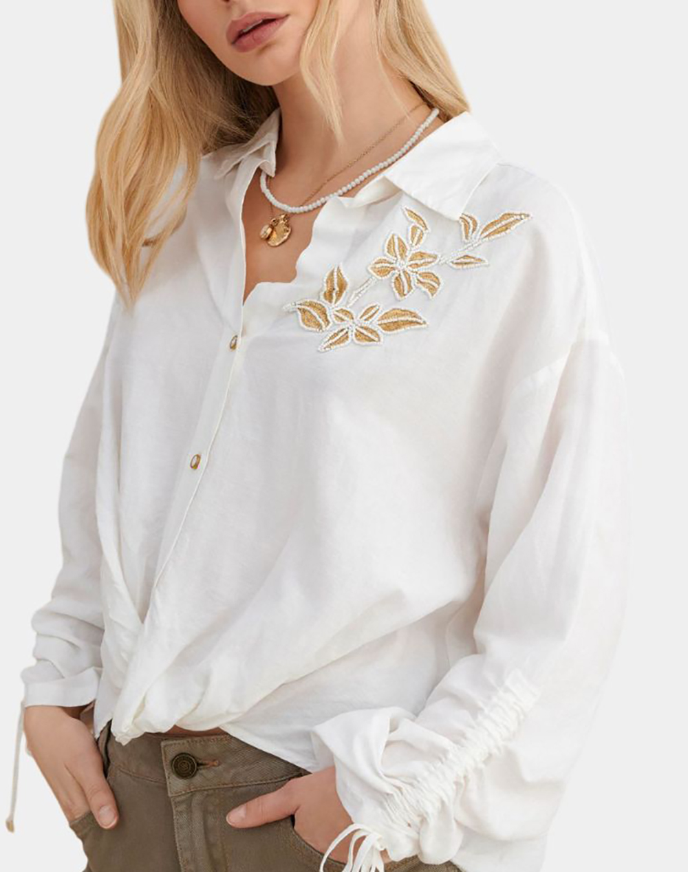 ATTRATTIVO ΤΟΥΝΙΚ 9921260-LEYKO OffWhite