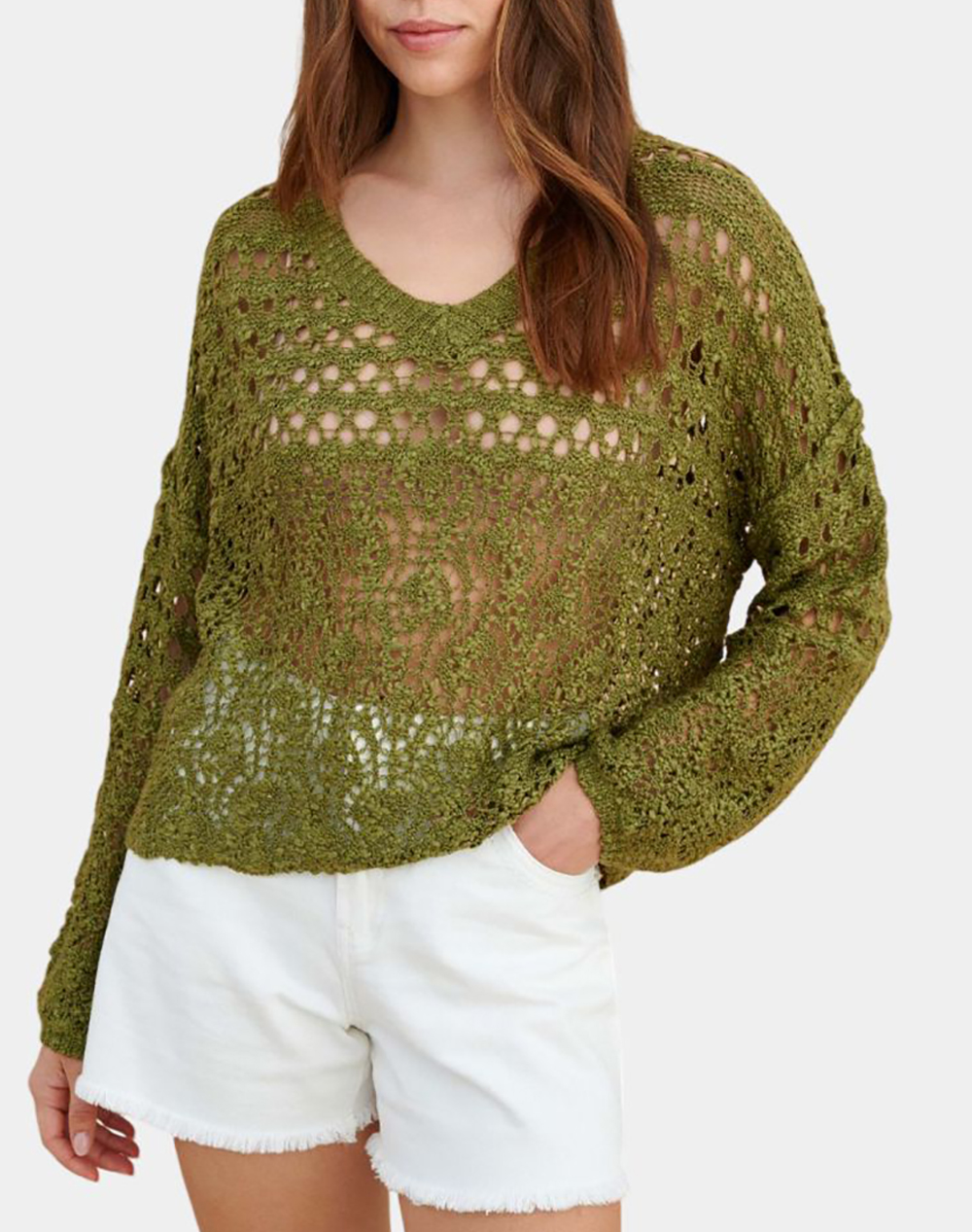 Attrattivo ATTRATTIVO ΜΠΛΟΥΖΑ 9P23390-LADI Olive