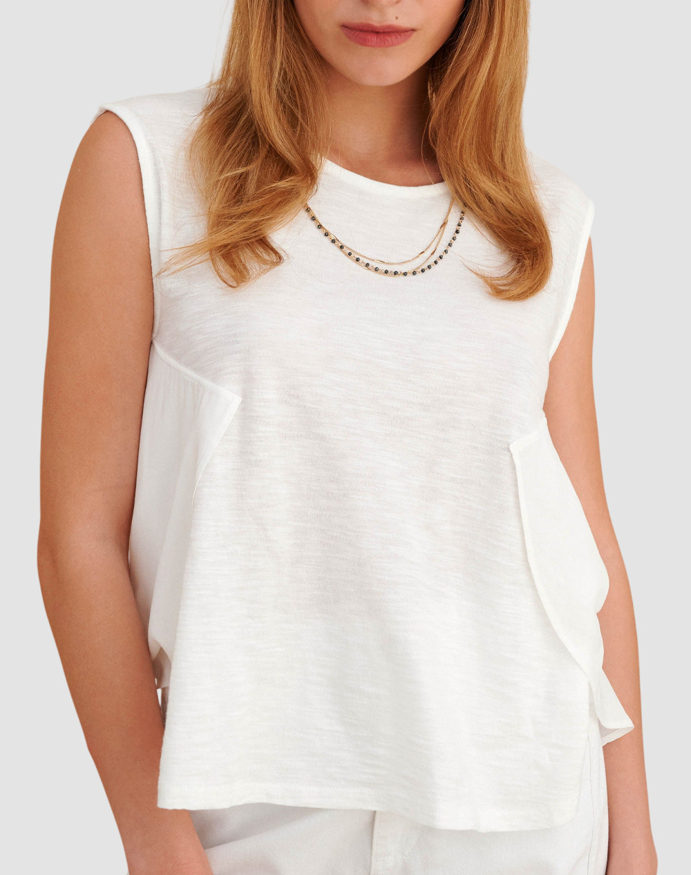 ATTRATTIVO ΜΠΛΟΥΖΑ 9836234-LEYKO White