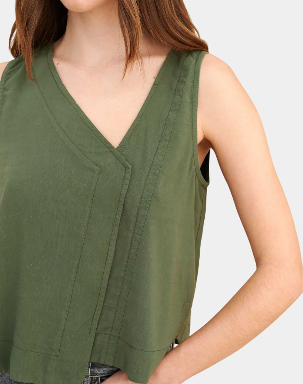 Attrattivo Τοπ 91259207-Xaki Khaki Γυναικεία ρούχα μπλούζες Κορμακια Politikos Shop Πολιτικός