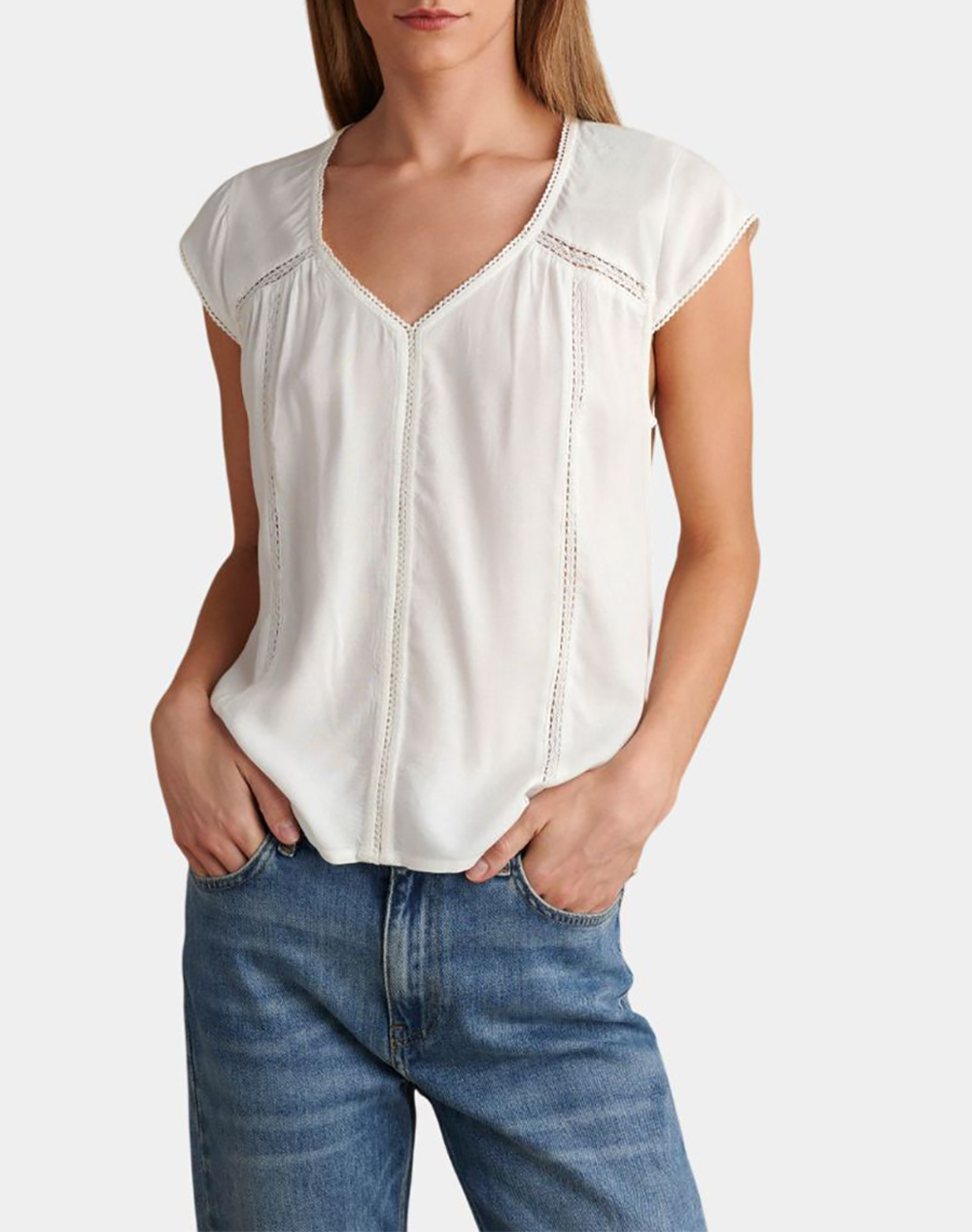 Attrattivo ATTRATTIVO ΤΟΠ 9912387-EKROY OffWhite