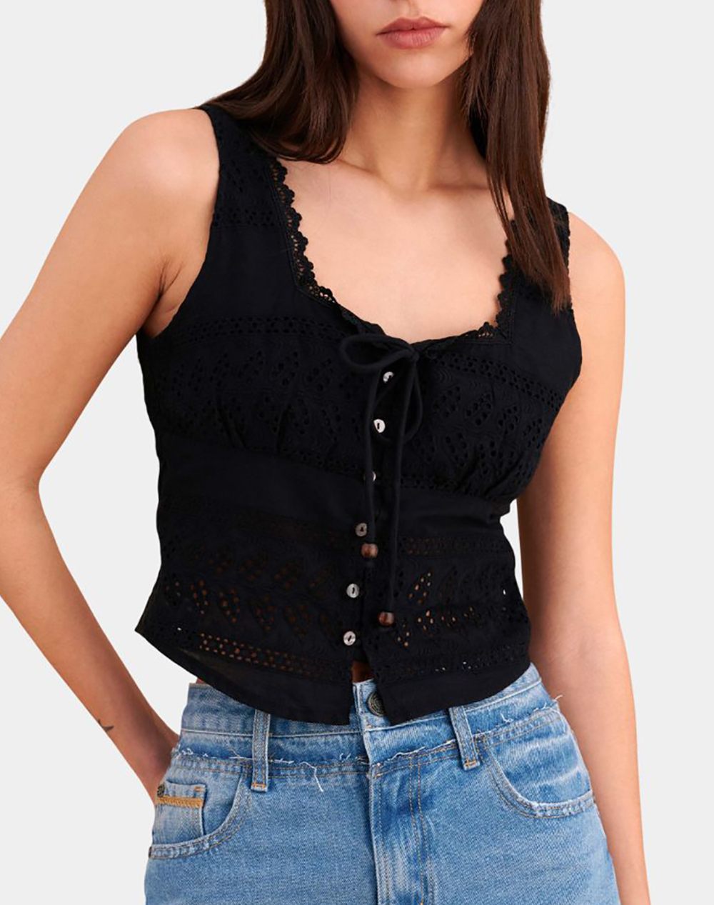 ATTRATTIVO ΤΟΠ 9923181-MAYRO Black