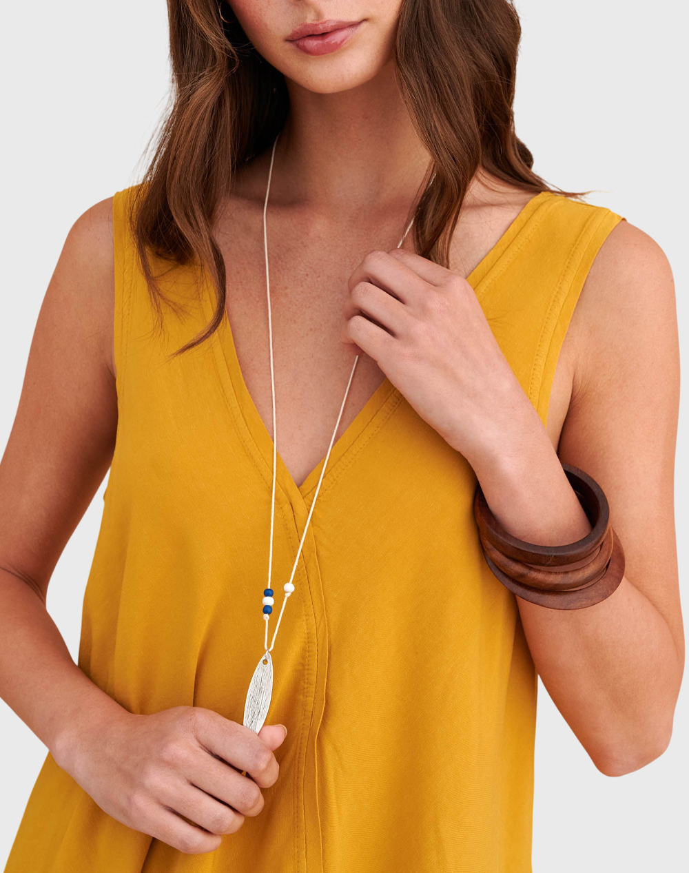 Attrattivo Τοπ Κολιε 91259233-Kitri Yellow Γυναικεία ρούχα μπλούζες Κορμακια Politikos Shop Πολιτικός