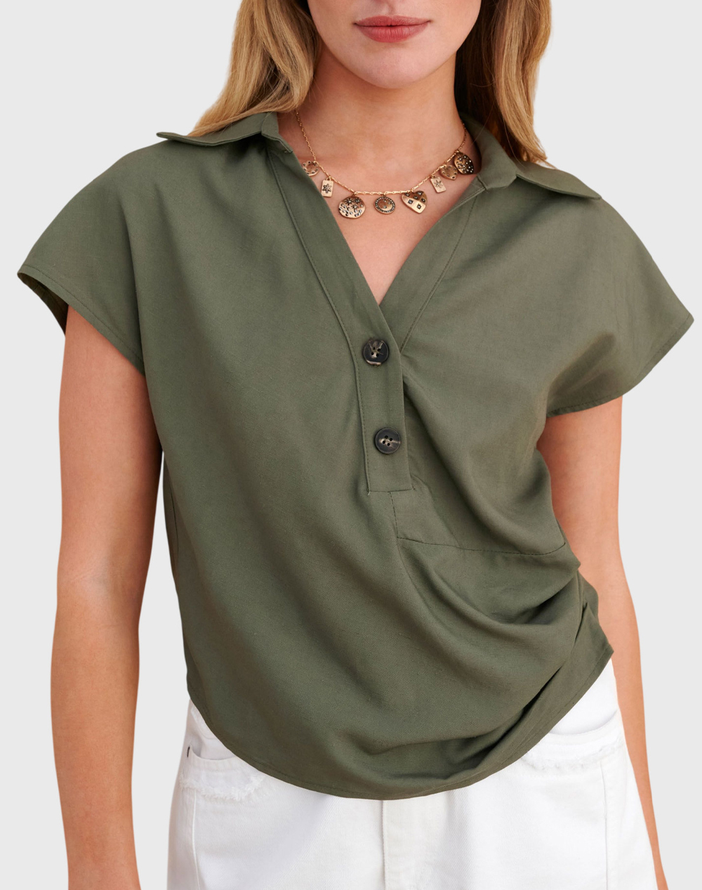 ATTRATTIVO ΤΟΠ 80ΒΙΣΚ20ΛΙΝΟ 9924396-XAKI Khaki