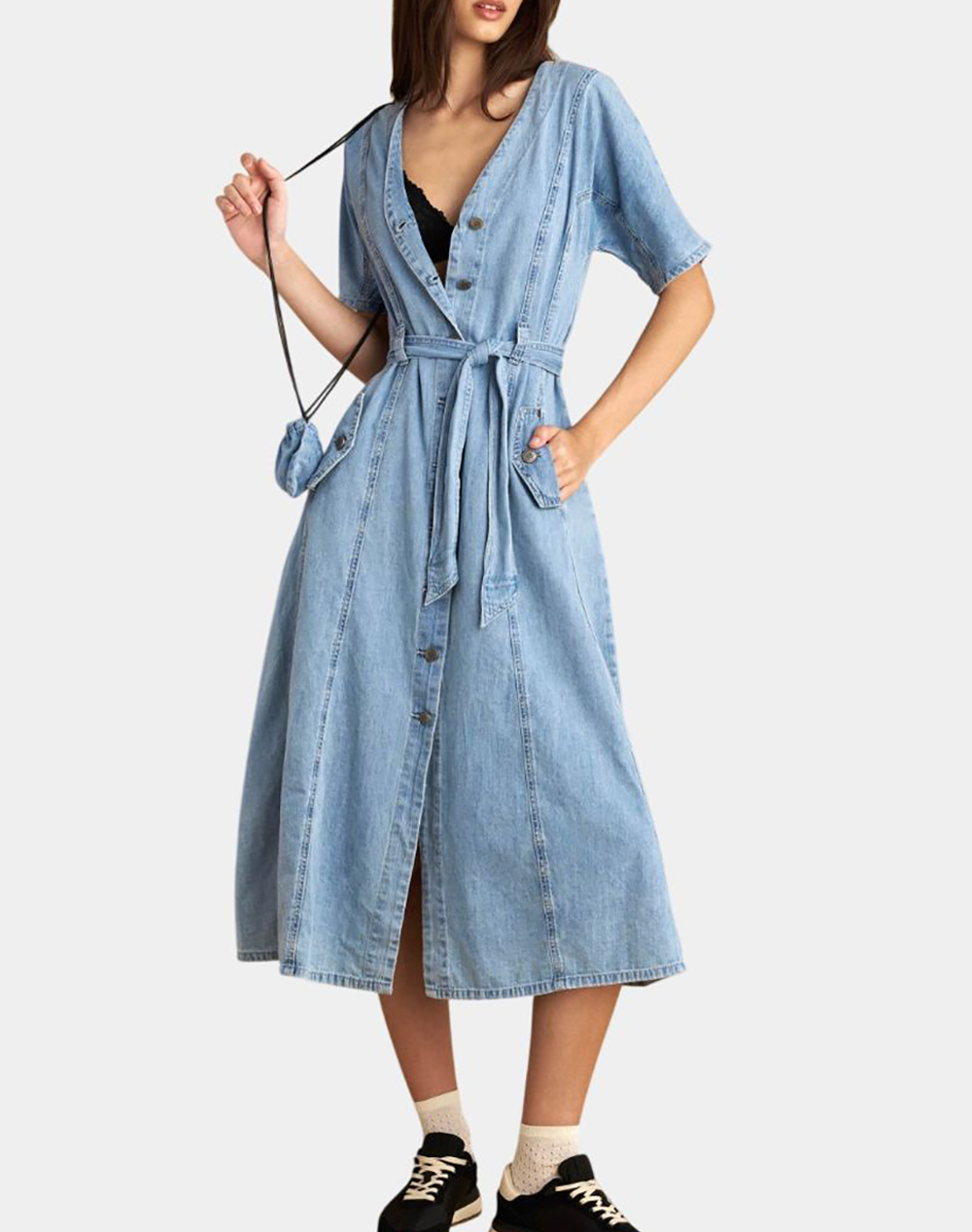 Attrattivo ATTRATTIVO ΦΟΡΕΜΑ&ΖΩΝΗ&ΤΣΑΝΤΑ 9922952-LBLUE DenimLightBlue