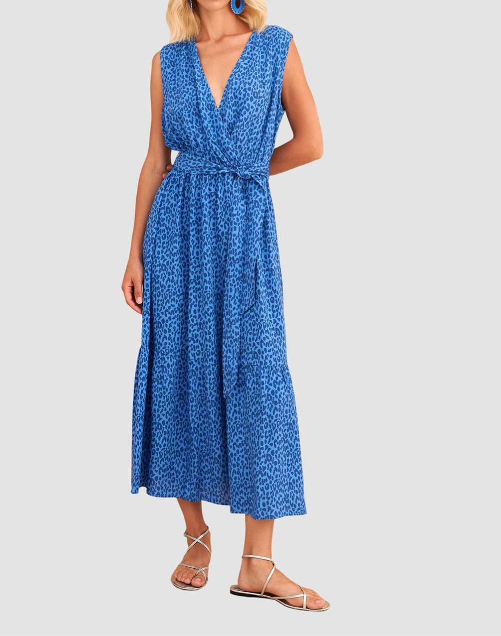 Attrattivo Φόρεμα Ζωνη 9924404-Mple Blue Γυναικεία ρούχα φορέματα Politikos Shop Πολιτικός