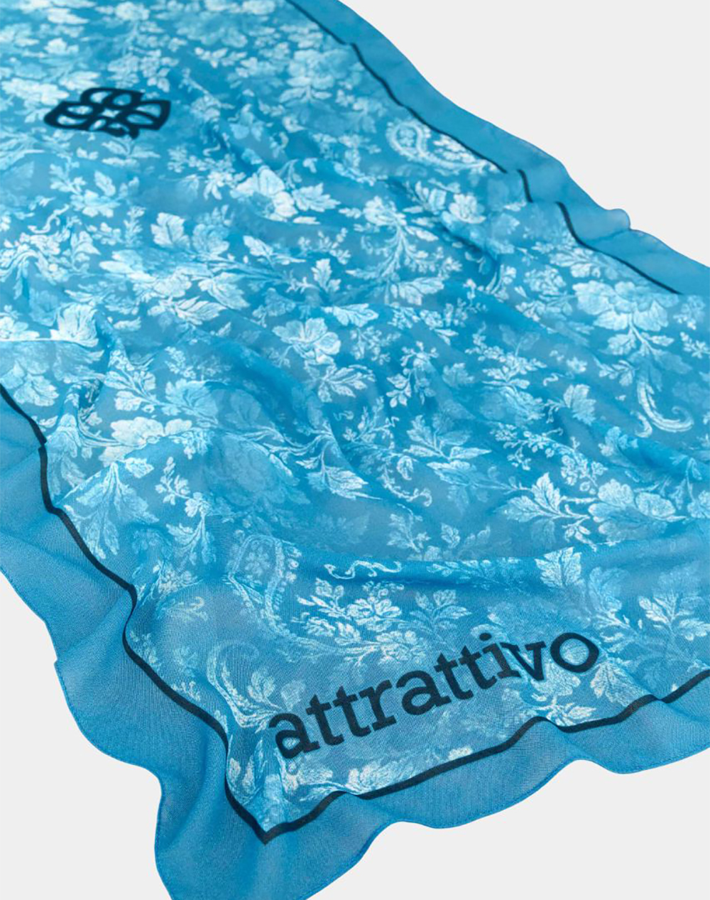 Attrattivo Φουλαρι 9J23535-Multi Blue Γυναικεία αξεσουάρ Μαντηλια Politikos Shop Πολιτικός