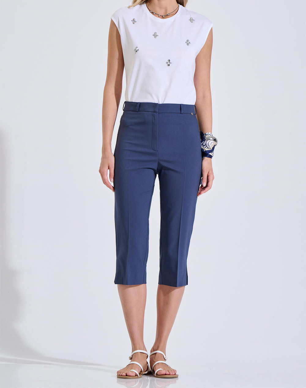 Bill Cost Παντελόνι 10-060832-0-Μπλε Navyblue Γυναικεία ρούχα παντελόνια Υφασματινα Politikos Shop Πολιτικός