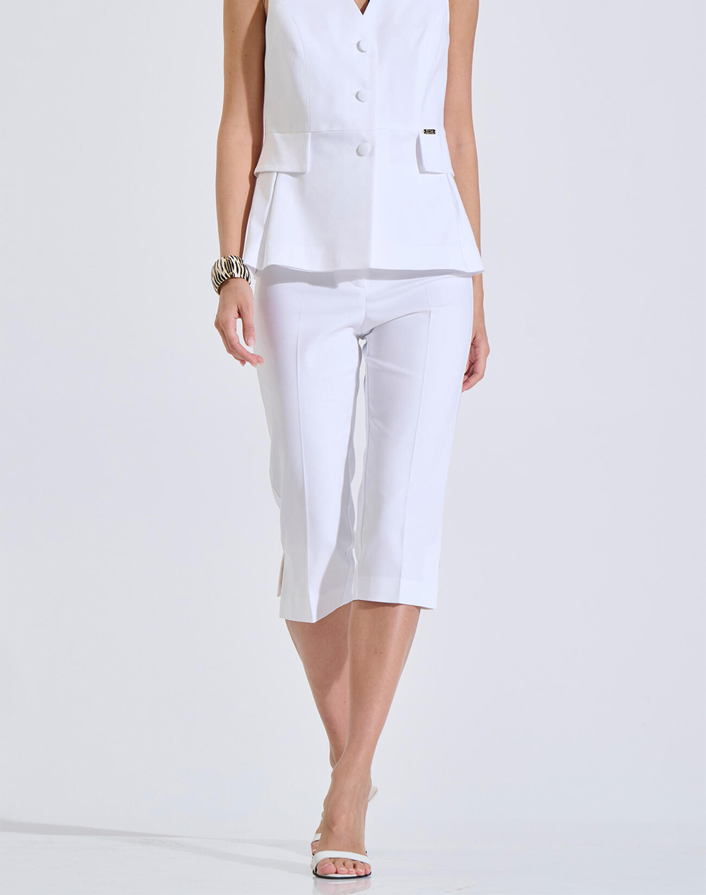 Bill Cost Παντελόνι 10-060832-0-Λευκο White Γυναικεία ρούχα παντελόνια Υφασματινα Politikos Shop Πολιτικός