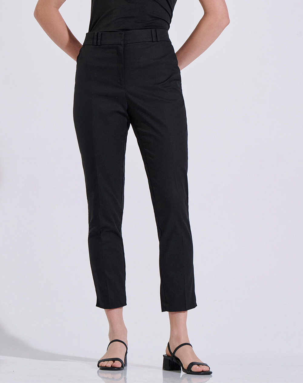 Bill Cost Γυναικείο Παντελόνι Μαύρο Βαμβάκι Spandex