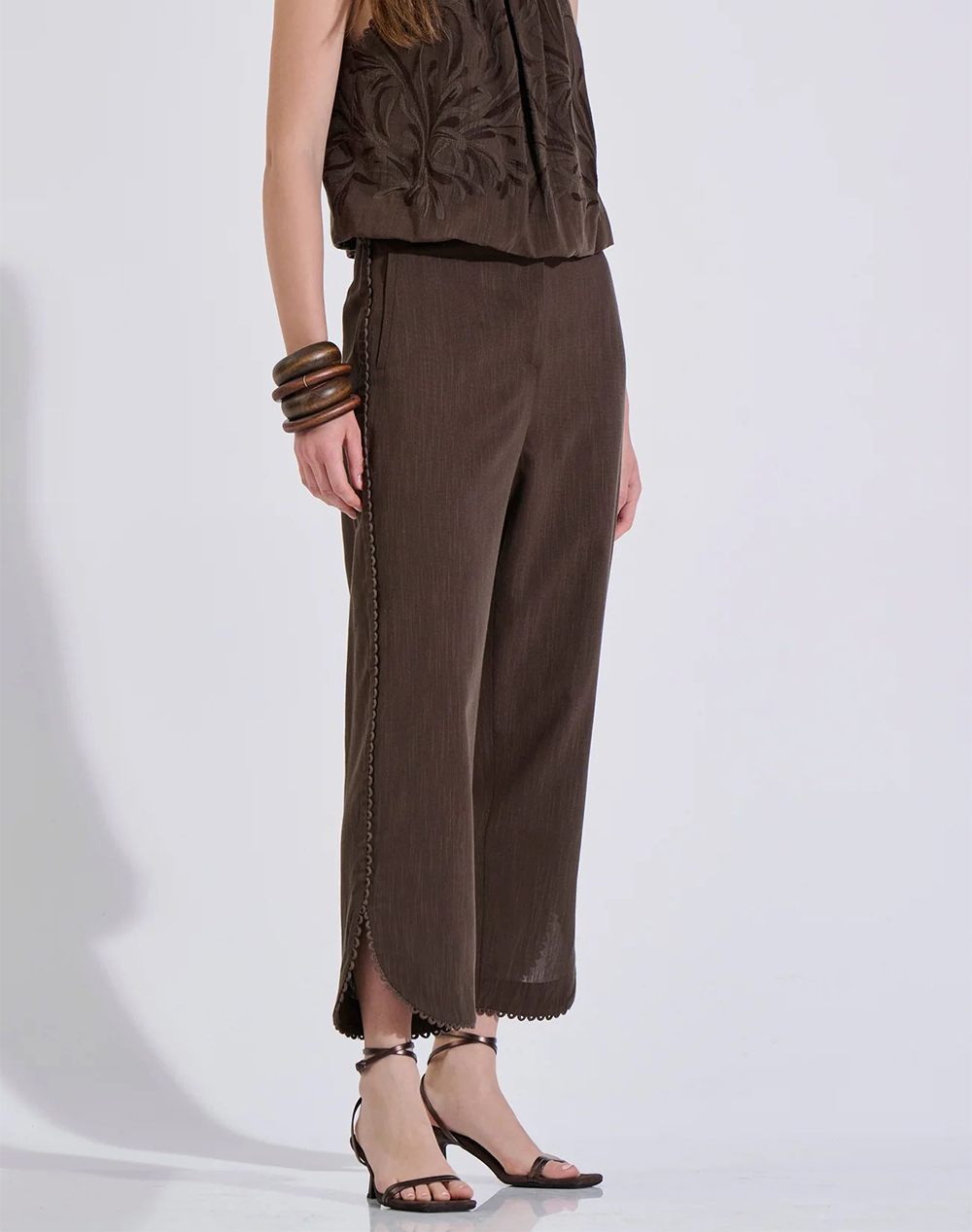 Bill Cost Παντελόνι 10-350536-0-Καφε Brown Γυναικεία ρούχα παντελόνια Υφασματινα Politikos Shop Πολιτικός