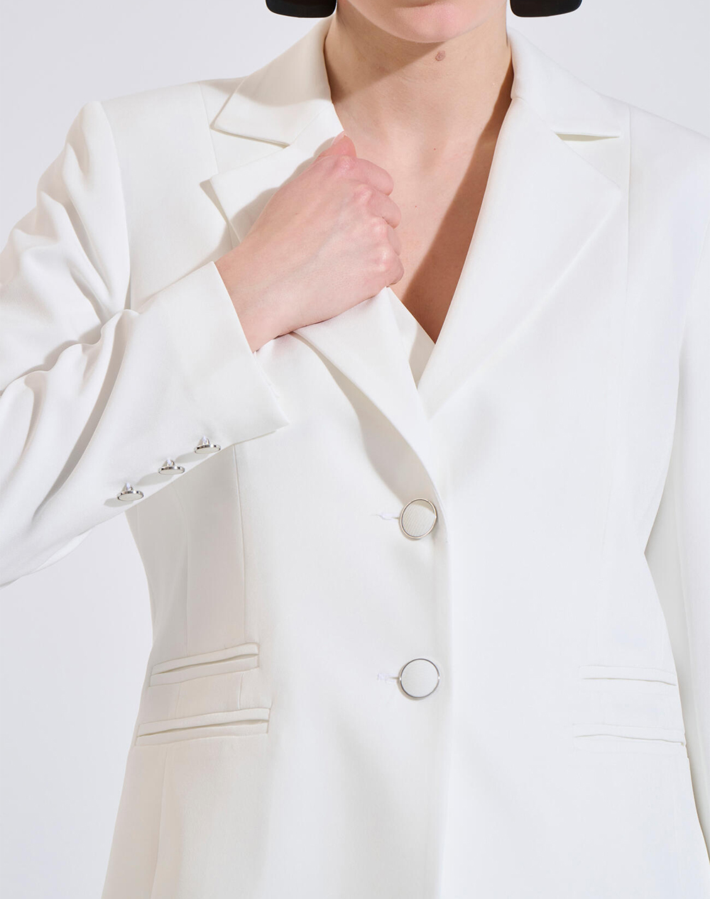 Bill Cost Σακακι 10-031078-0-Λευκο Offwhite Γυναικεία ρούχα Πανωφορια Σακακια Politikos Shop Πολιτικός