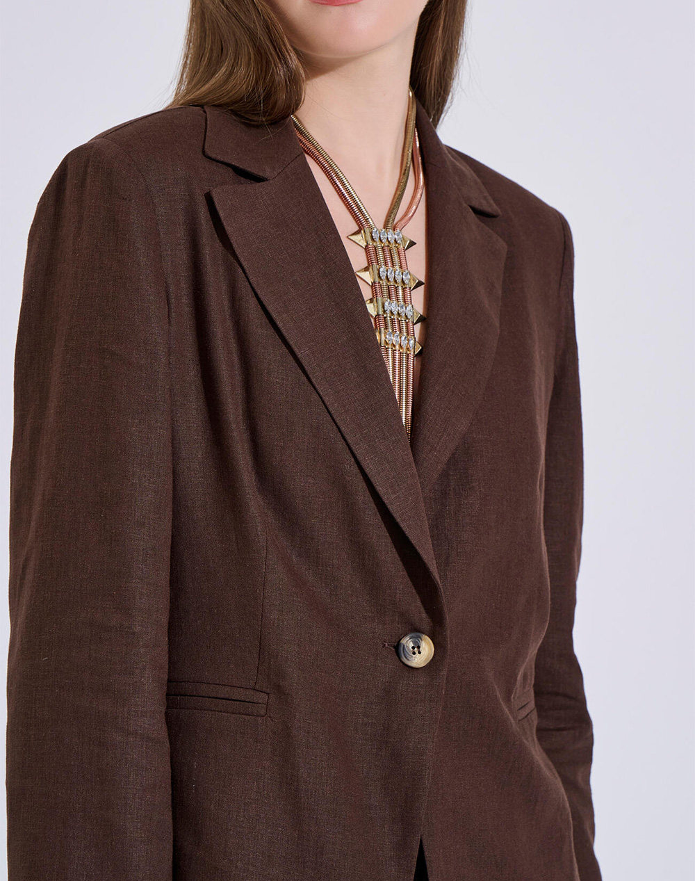 Bill Cost Σακακι 10-280549-0-Καφε Brown Γυναικεία ρούχα Πανωφορια Σακακια Politikos Shop Πολιτικός