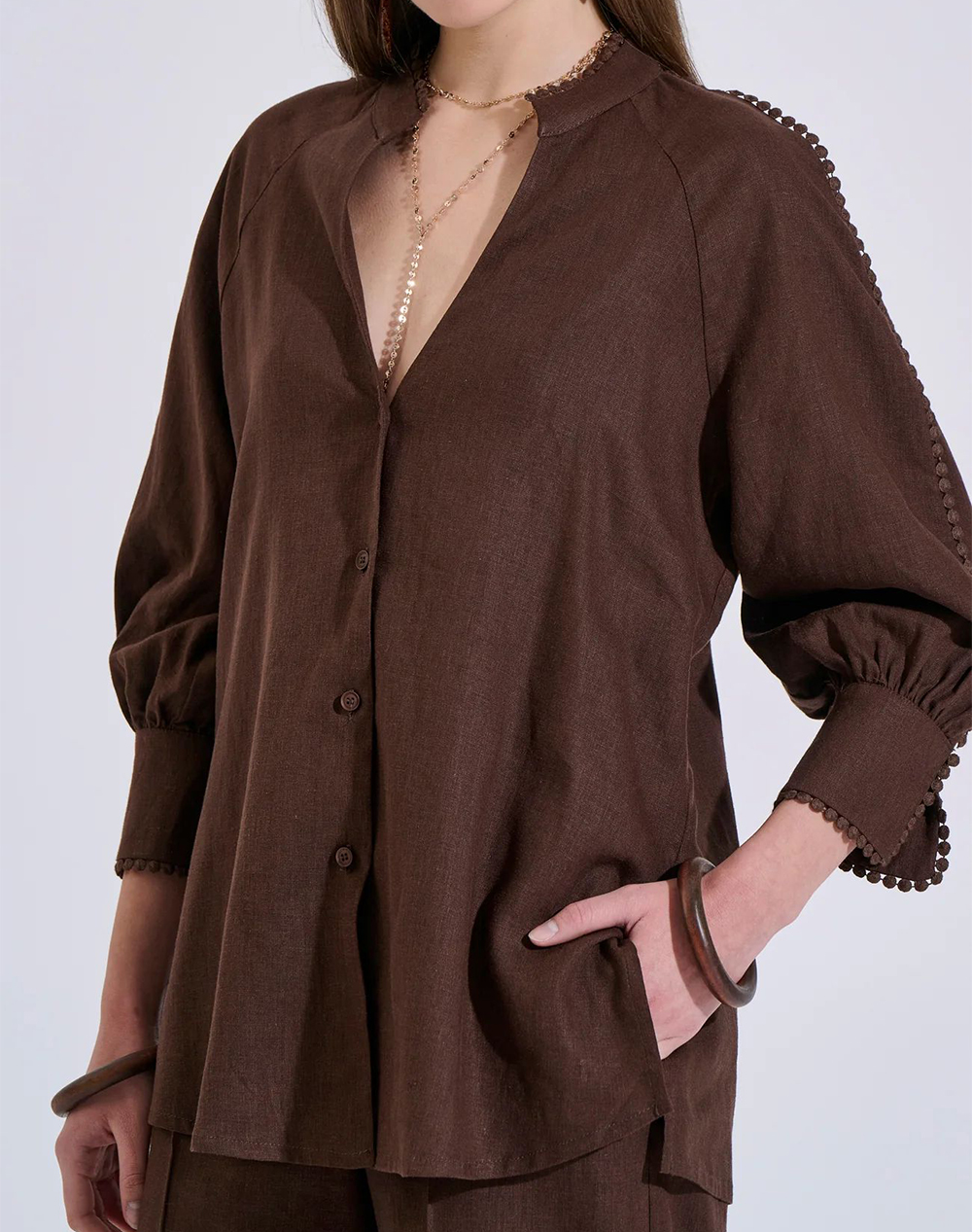 BILL COST ΠΟΥΚΑΜΙΣΟ 10-280580-0-ΚΑΦΕ Brown