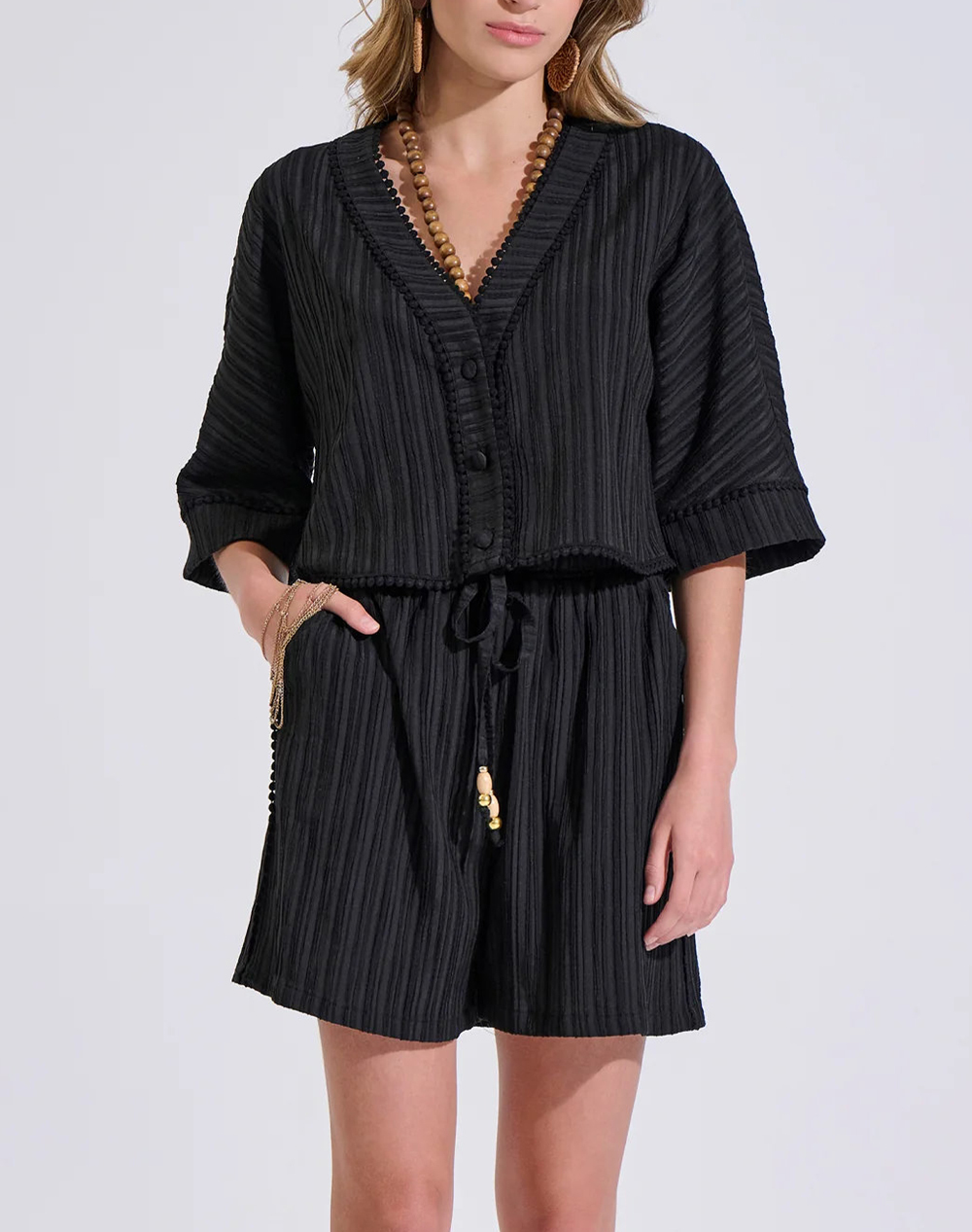 Bill Cost Πουκαμισο 10-350542-0-Μαύρο Black Γυναικεία ρούχα πουκάμισα Politikos Shop Πολιτικός