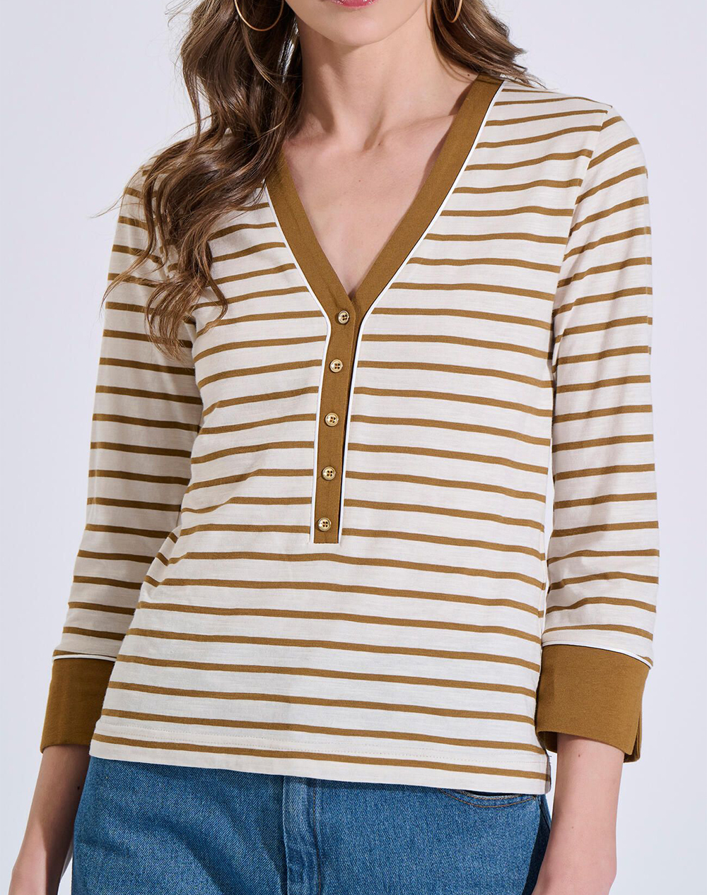 BILL COST ΜΠΛΟΥΖΑ 10-320627-0-ΕΚΡΟΥ Biege