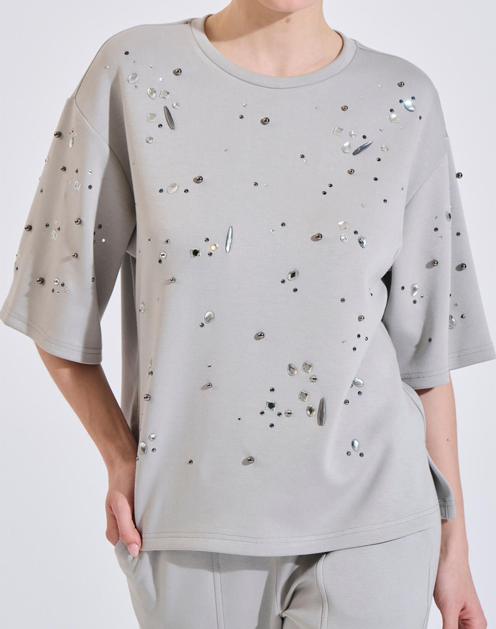 BILL COST ΜΠΛΟΥΖΑ 10-240063-0-ΓΚΡΙ Gray