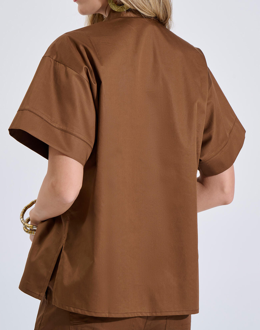 BILL COST ΜΠΛΟΥΖΑ 10-180336-0-ΚΑΦΕ Brown
