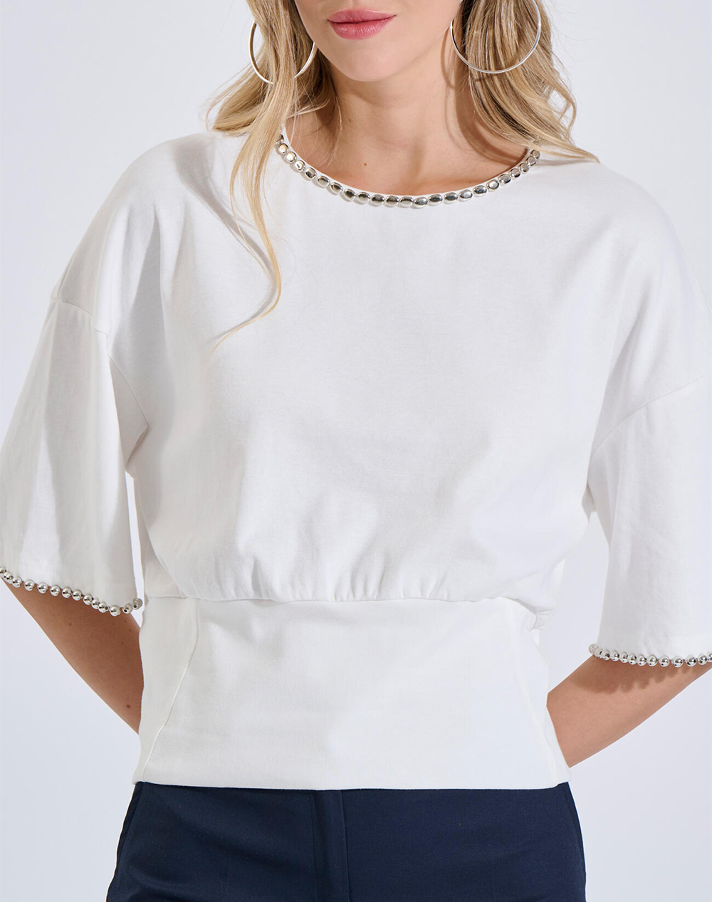 Bill Cost Μπλούζα 20-121467-0-Λευκο White Γυναικεία ρούχα μπλούζες Τοπ Κορμακια Politikos Shop Πολιτικός