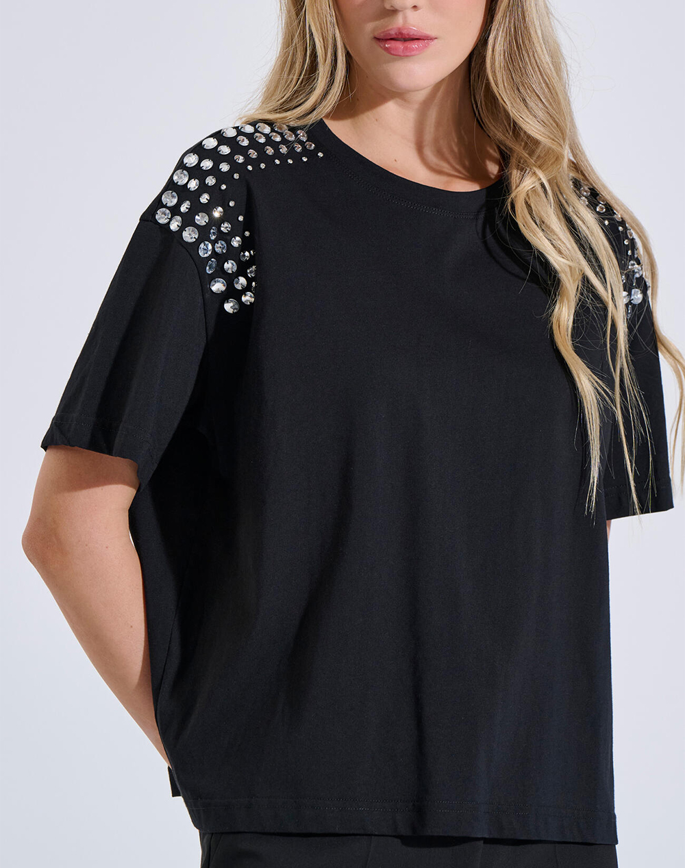 Bill Cost Μπλούζα 20-121465-0-Μαύρο Black Γυναικεία ρούχα μπλούζες Τ-Shirt Politikos Shop Πολιτικός