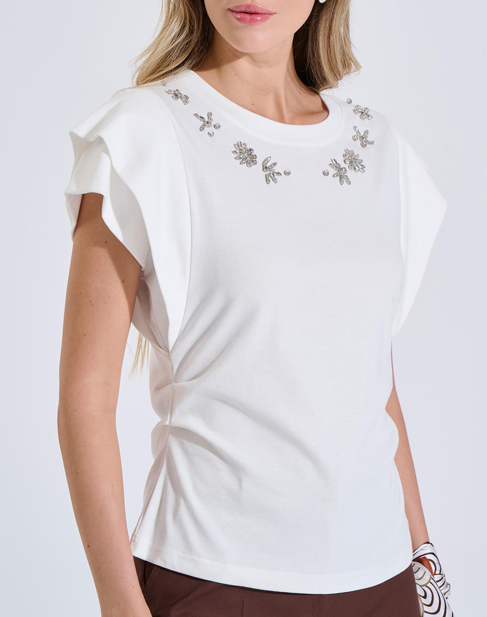 Bill Cost Μπλούζα 20-121468-0-Λευκο White Γυναικεία ρούχα μπλούζες Τοπ Κορμακια Politikos Shop Πολιτικός