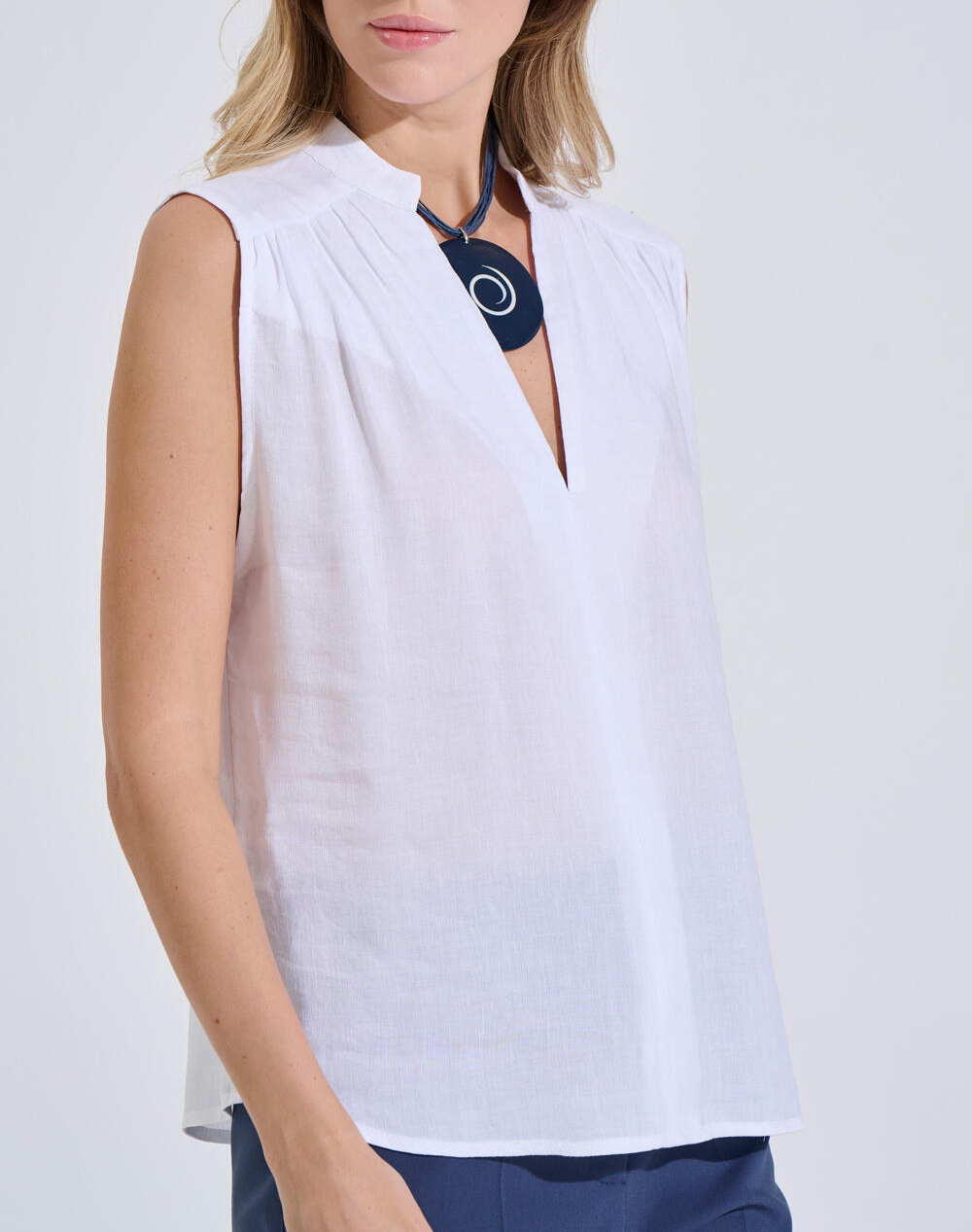 Bill Cost Μπλούζα 10-280576-0-Λευκο White Γυναικεία ρούχα μπλούζες Τοπ Κορμακια Politikos Shop Πολιτικός