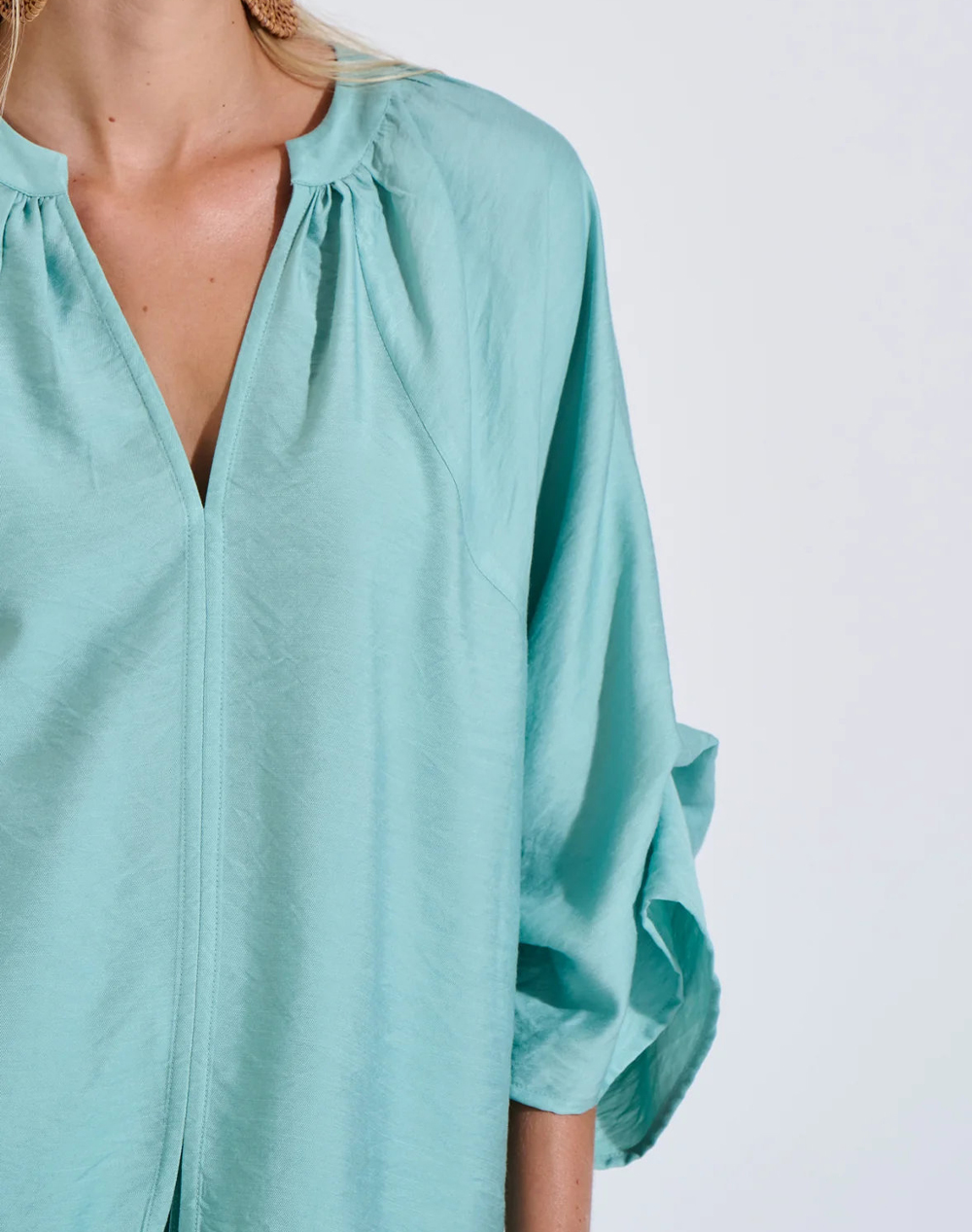Bill Cost Μπλούζα 10-350540-1-Μεντα Mintgreen Γυναικεία ρούχα μπλούζες Τοπ Κορμακια Politikos Shop Πολιτικός