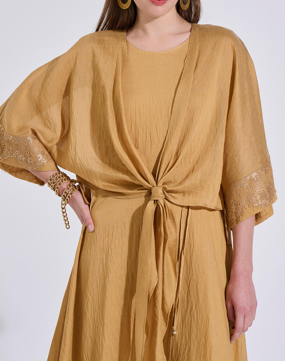 Bill Cost Γυναικείο Μπολερό Μπεζ Lyocel Nylon Λινό