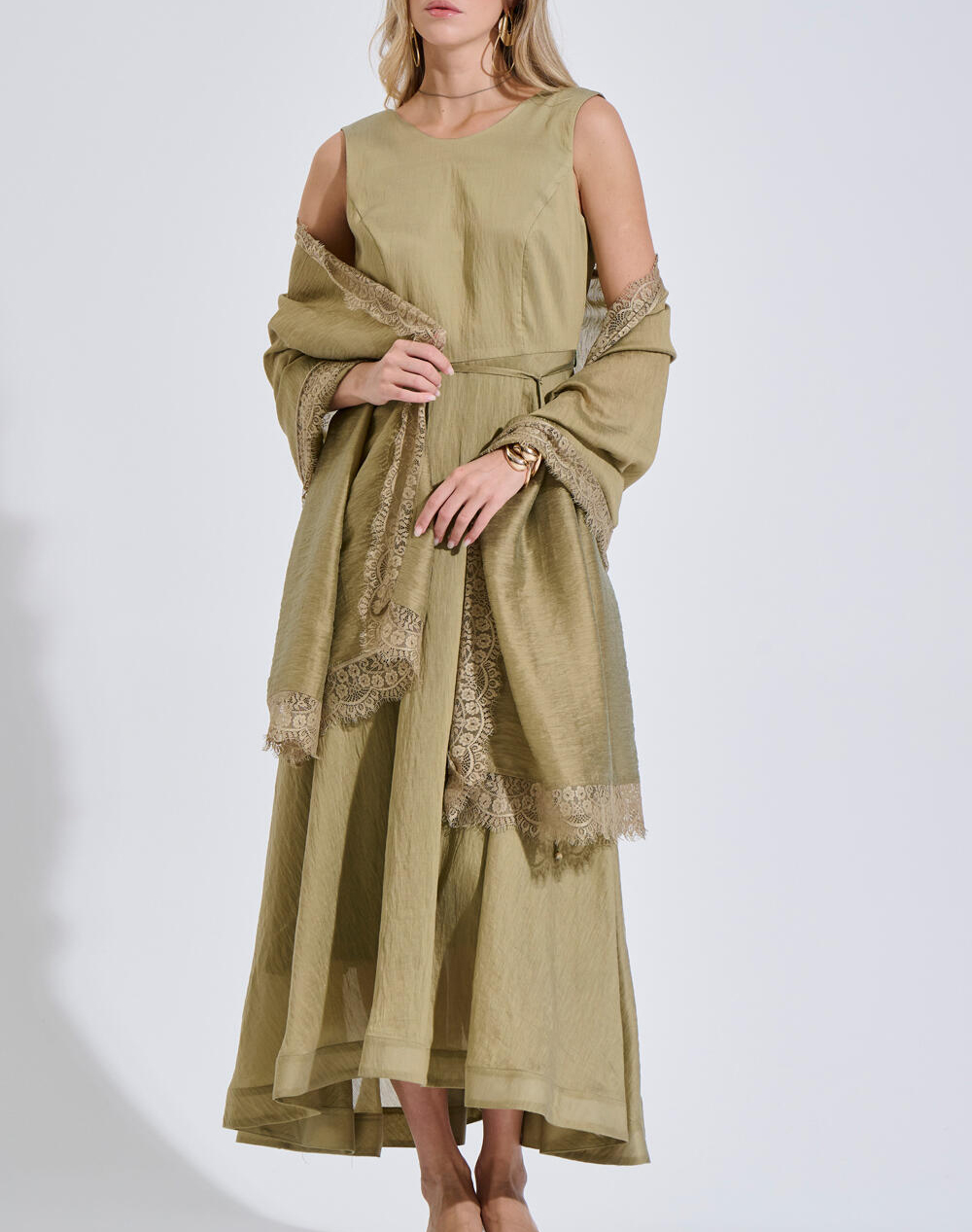 Bill Cost Φόρεμα 10-150323-0-Λαδι Olive Γυναικεία ρούχα φορέματα Politikos Shop Πολιτικός