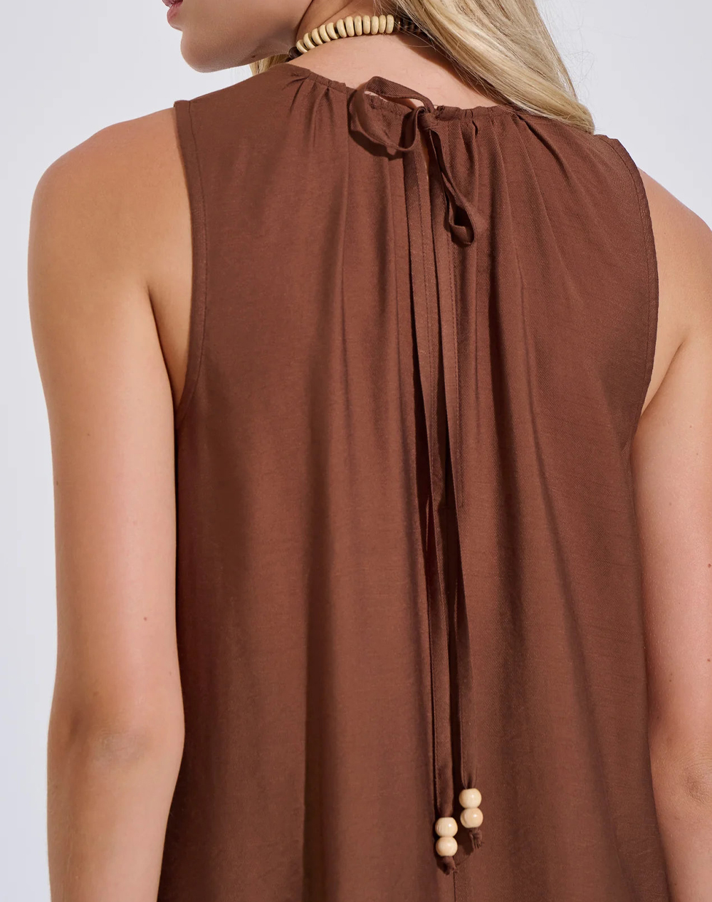Bill Cost Φόρεμα 10-350546-0-Καφε Brown Γυναικεία ρούχα φορέματα Politikos Shop Πολιτικός