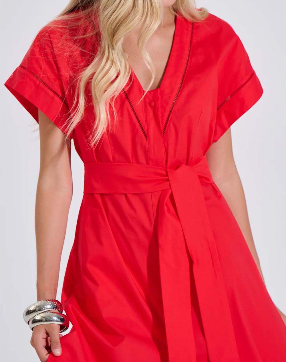 Bill Cost Φόρεμα 10-180367-0-Κόκκινο Red Γυναικεία ρούχα φορέματα Politikos Shop Πολιτικός