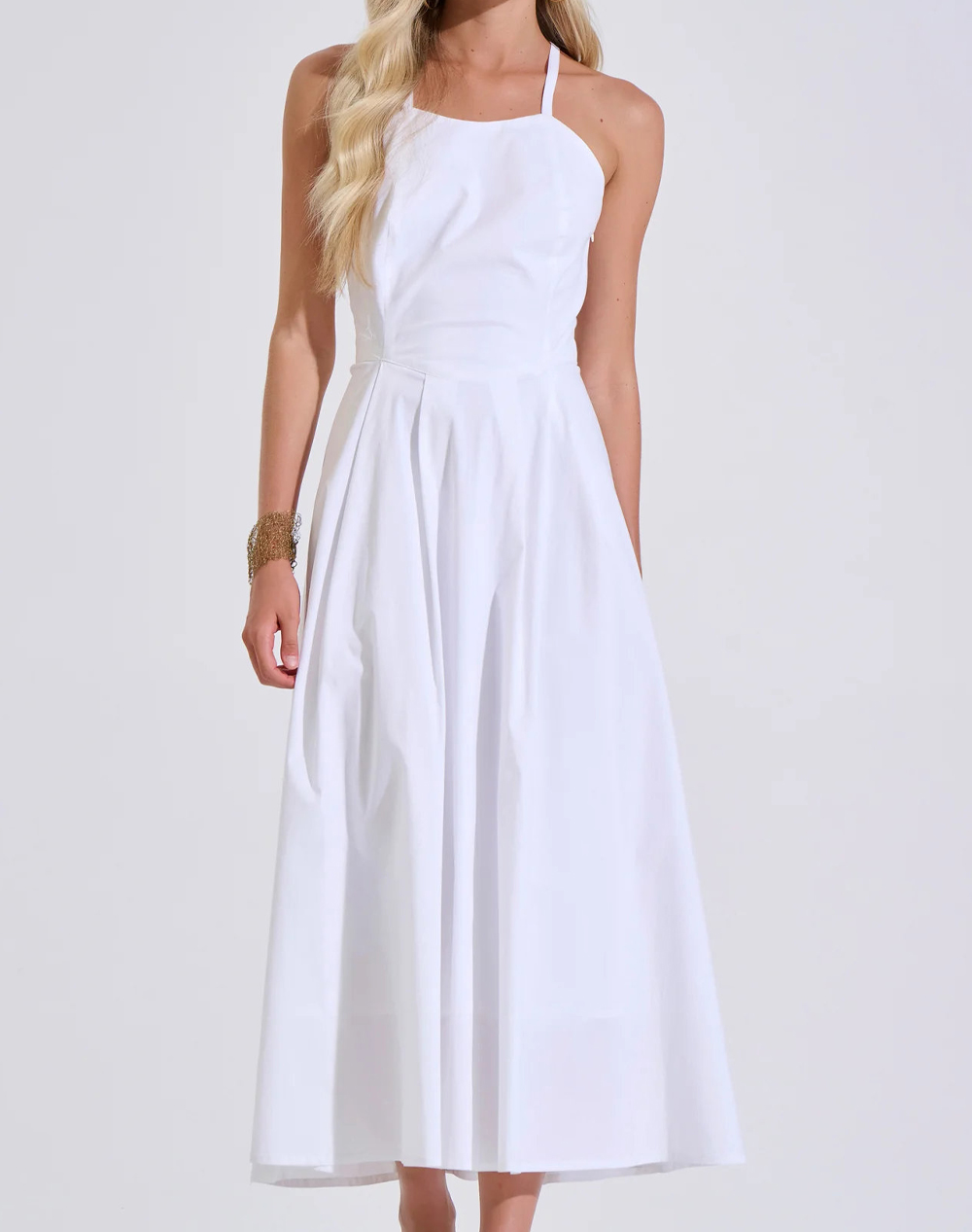 Bill Cost Φόρεμα 10-180343-0-Λευκο White Γυναικεία ρούχα φορέματα Politikos Shop Πολιτικός