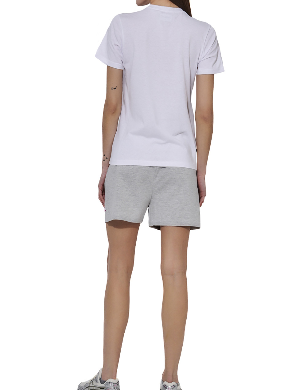 BODY ACTION WOMEN''S ESSENTIALS JERSEY SHORTS 031616-01-LIGHT MELANGE GREY LightGray φωτογραφία