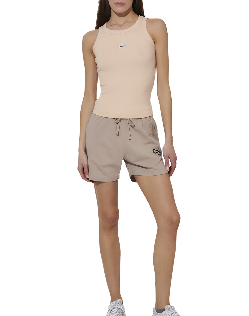 Body Action Women&Apos S Sportswear Shorts 031620-01-Taupe Grey Mixed Γυναικεία αθλητικά ρούχα Σορτς Βερμουδα Politikos Shop Πολιτικός