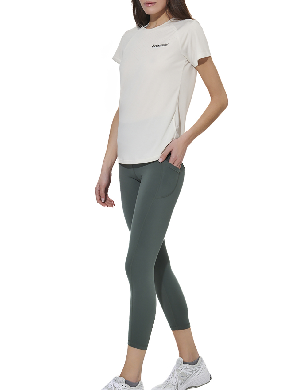 BODY ACTION WOMEN''S 7/8 LENGTH TIGHTS 011621-01-Balsam Green Green φωτογραφία