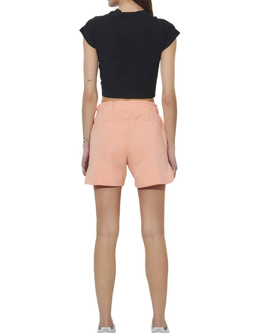 BODY ACTION WOMEN''S CROPPED STRETCH JERSEY T-SHIRT 051625-01-BLACK Black φωτογραφία